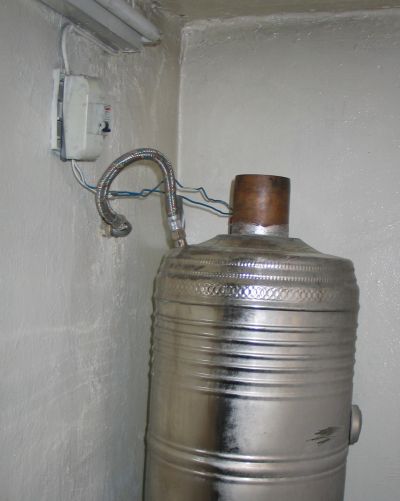 water heater & wiring